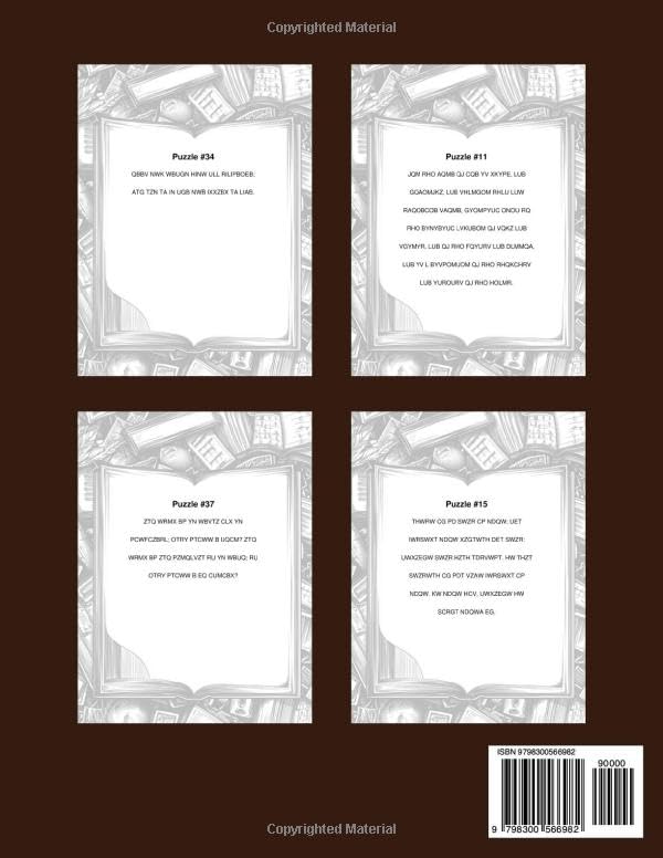 KJV Bible Verse Cryptograms Back Cover