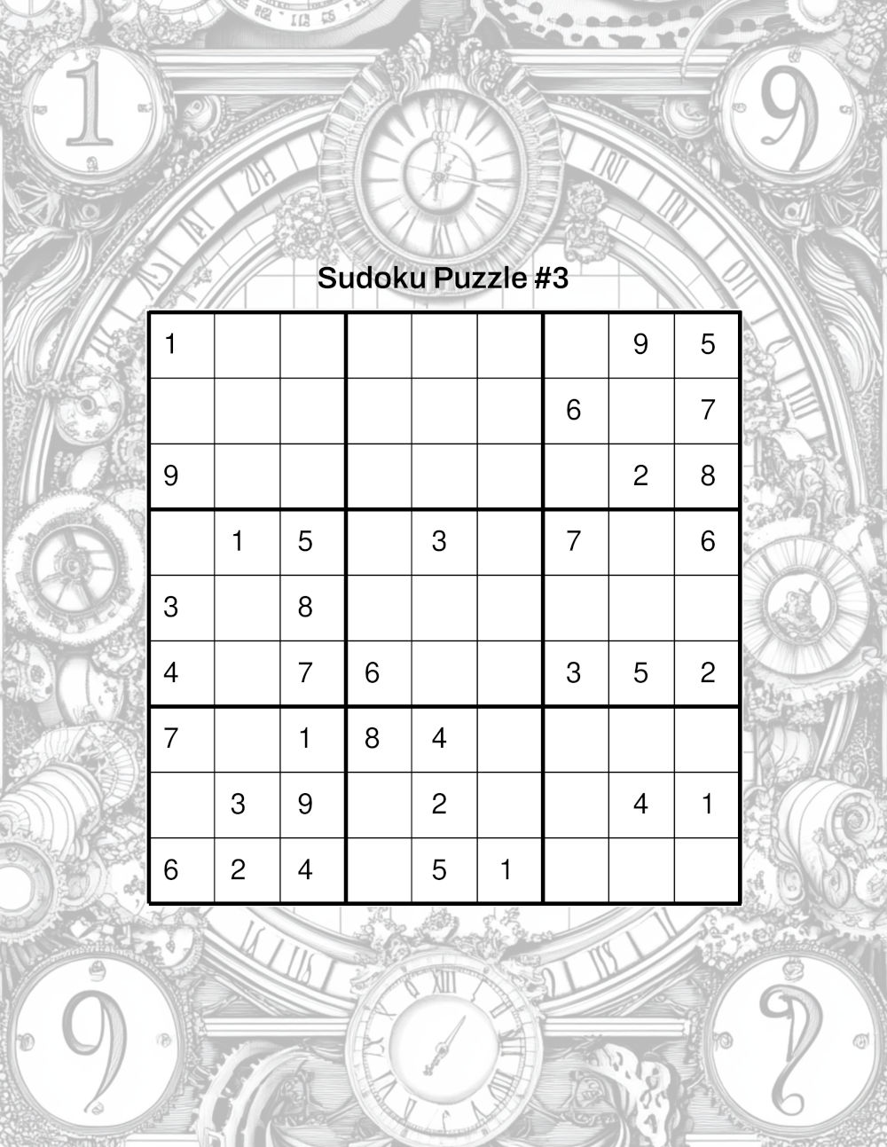 Intermediate Level Sudoku Sample 3