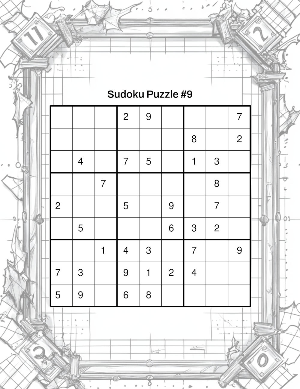 Intermediate Level Sudoku Sample 3
