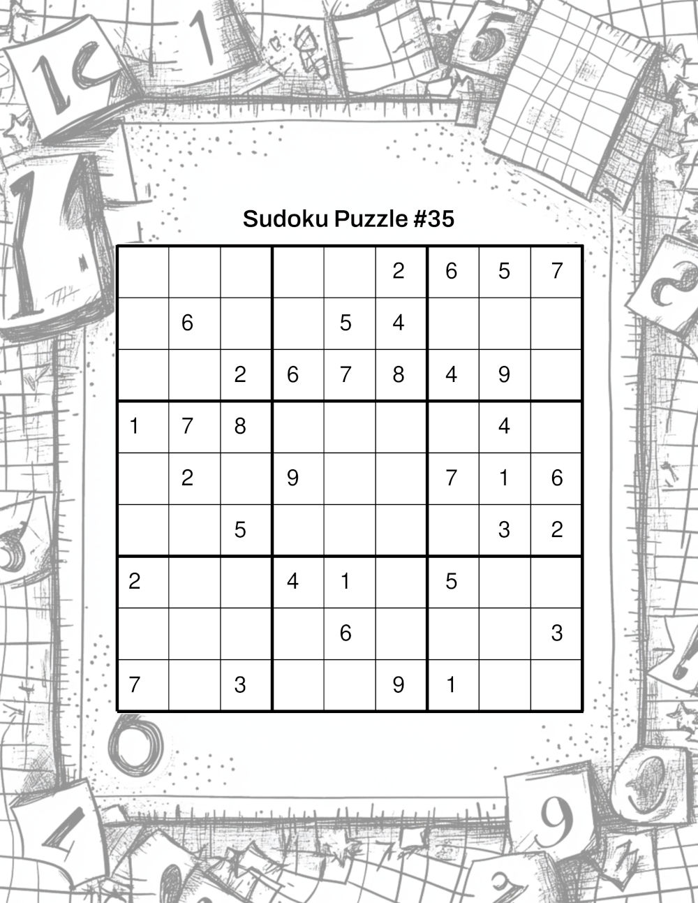 Intermediate Level Sudoku Sample 3