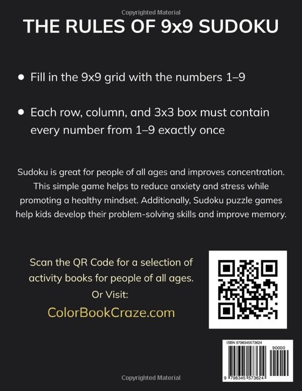 Intermediate Sudoku Puzzles Volume 2 Back Cover