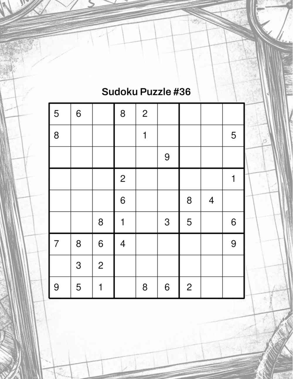 Difficult Sudoku Puzzles Volume 2 Book Sample Page 1
