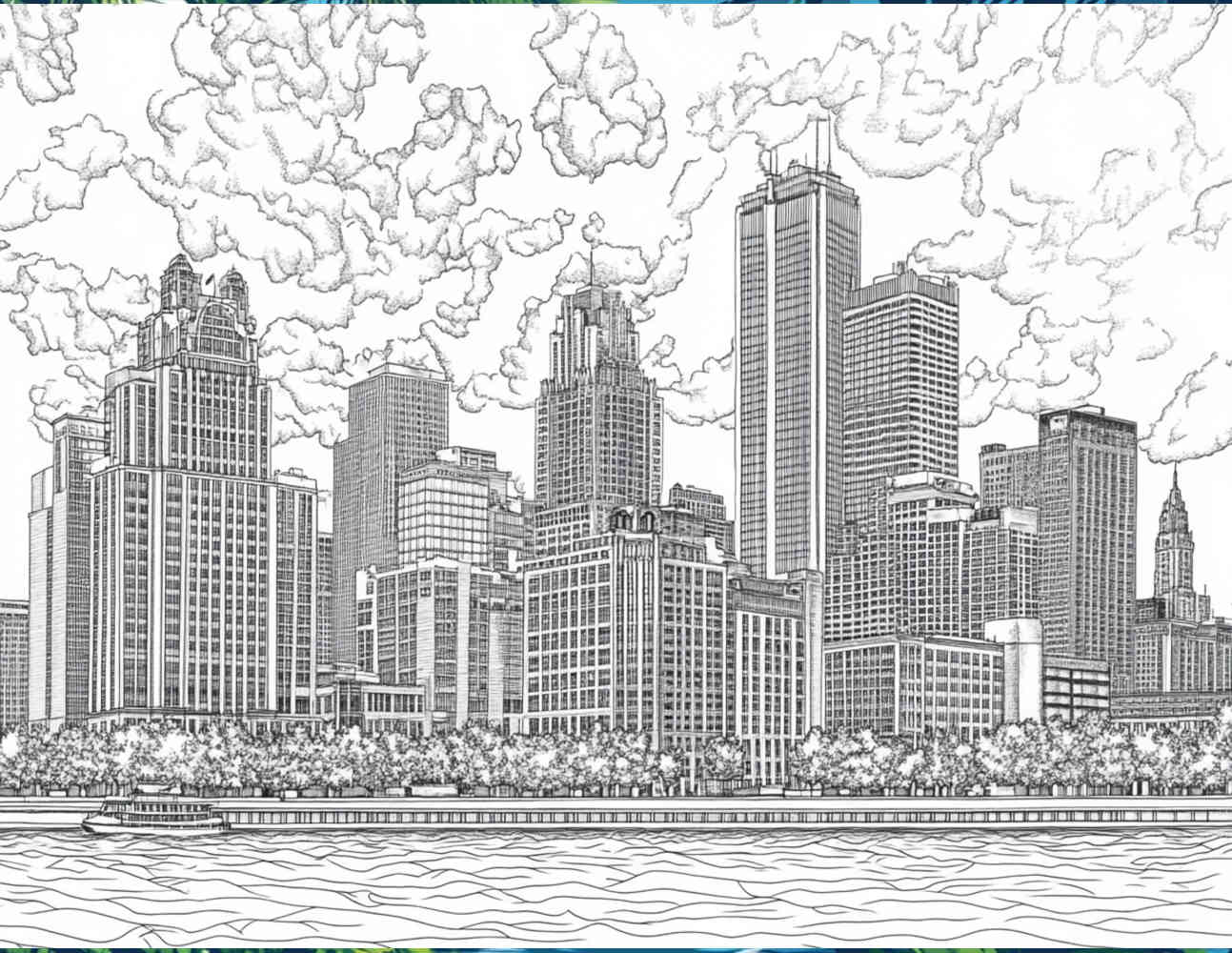 Detroit, MI Skyline