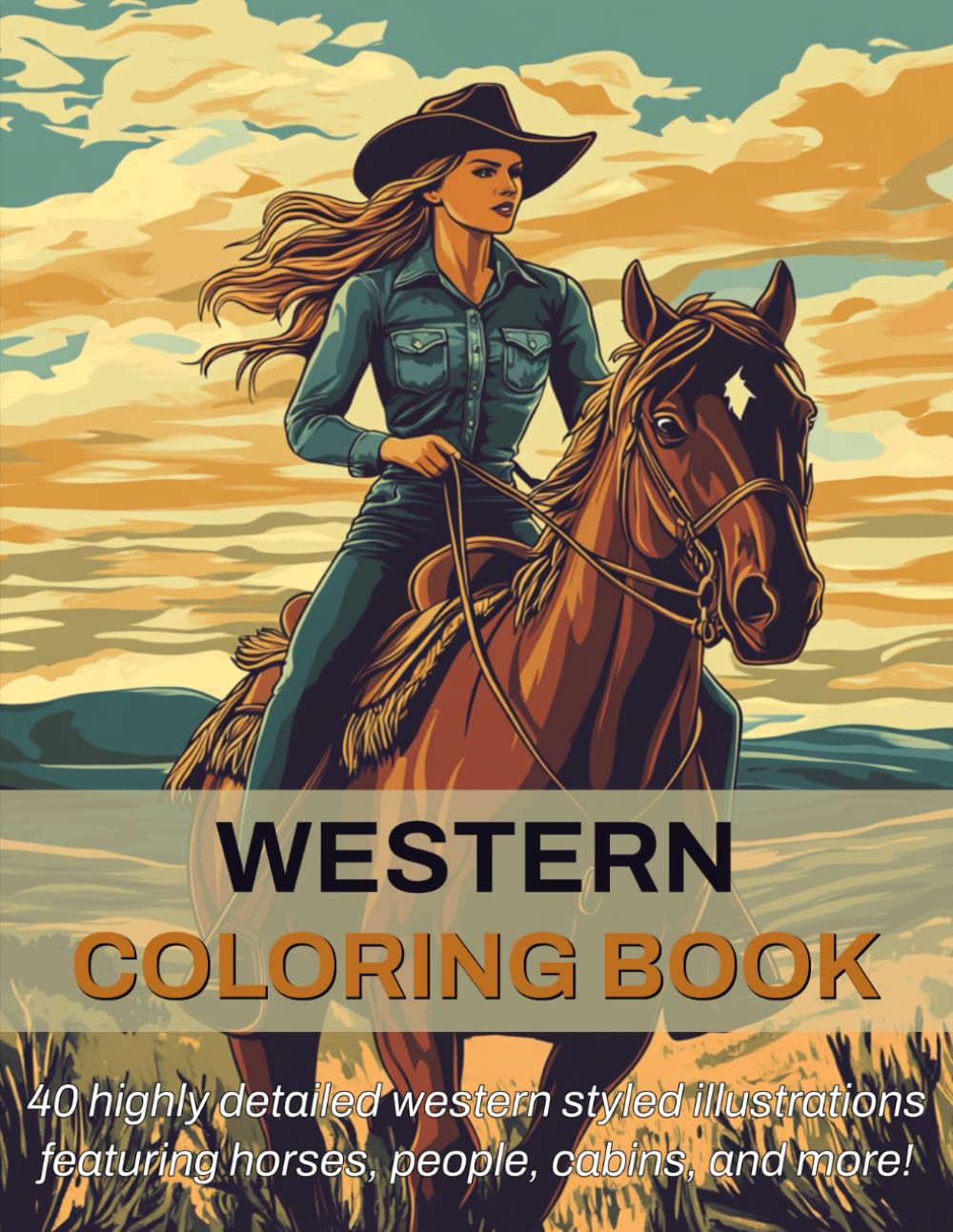 Western Coloring Book