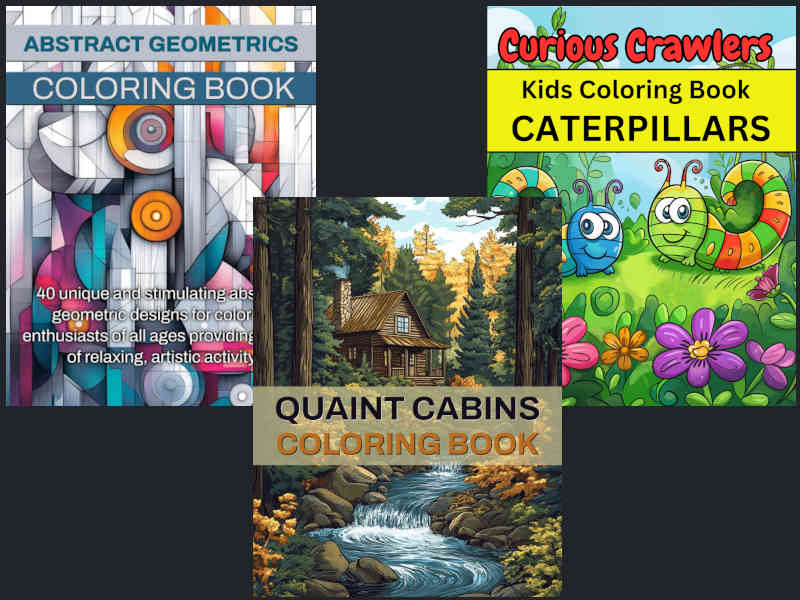 Kids and Adult Coloring Books