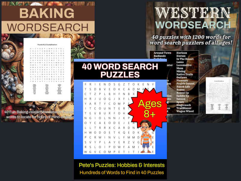 Themed Word Search Books